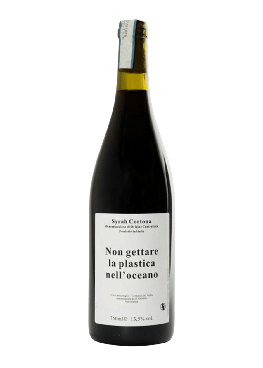 Non gettare la plastica nell'oceano Syrah Cortona DOC 2023 BIO - Caravanserraglio